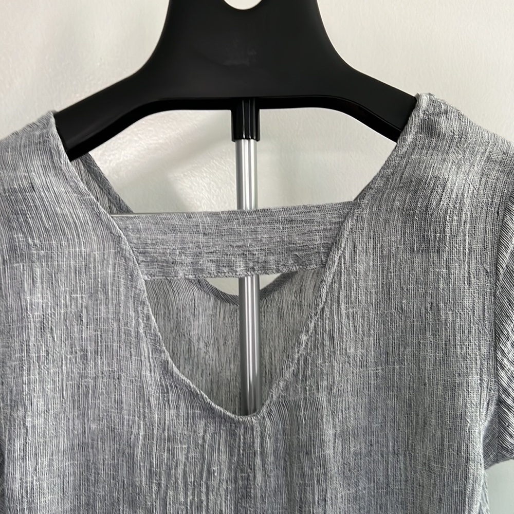 Tahari Linen Casual Short Sleeve dress Size M - Picture 2 of 7